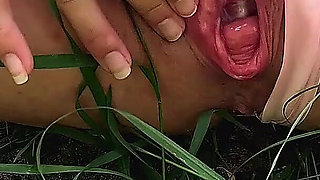 3 Scenes - 2x Long Pissing, Prolapse, Squirting, Big Toy Play, Spanking, Battered Ass and 2x Extra-long Heavily Lubed Pussy