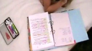 German Blonde Schoolgirl in Amateur Blowjob and Cum Swallowi