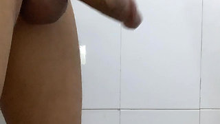 Jerking in Office Toilet Before I Bath