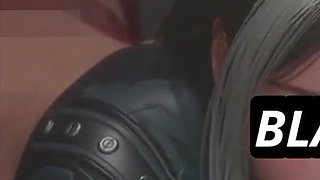 Intense Deepthroat Blowjob - Hot Slut in Doggy Style Gags on Massive Black Cock