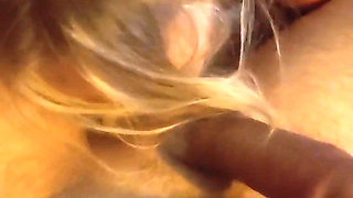 Sexy Amateur Blonde Loves to Suck Balls and Swallow All