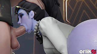 Overwatch - Slut Widowmaker Chooses Big Dick Over Rose (3d Animated)