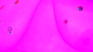 Big Tits Oiled & Stickered