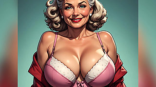 Retro Pinup Bra and Panties Art