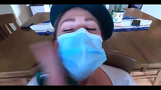 Role-playing Wife Becomes a Girl Scout for Her Neighbor Husband and Fucks Like a Teen