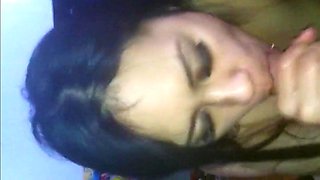 Filipina Amateur Sucks and Swallows Big Cock