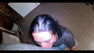 Tight Jeans Dance Slut Gagging Facefuck & Cum on My Tangas