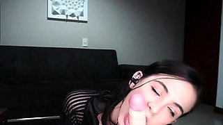 Cute curly brunette solo webcam masturbation