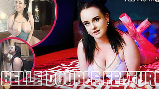 Gloryhole Training for Busty British MILF - Double Feature with Solo Scene