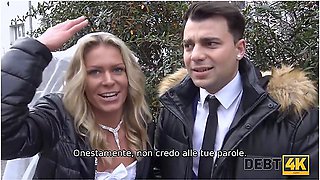 A Big Debt Is The Reason Why The Girl Is Fucked In The Presence Of The Groom