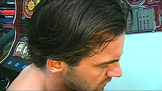 First He Slams Her on the Pinball Machine Then He Fucks Her in the Ass on the Couch