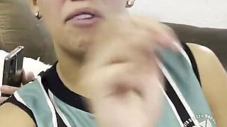 Bath with the Hottest Boyceta in Brazil Naked with Her Hot Breasts Out