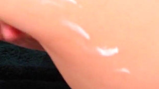 Sensual Lotion Massage and Masturbation