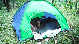 Mr bunny fucks StarSudipa in the jungle and cumshot on her pussy