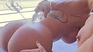 Oiled up Vegas Lesbians