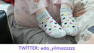 Foot- Foot Fetish- Turkish Foot- Turkish Foot Fetish- Socks- Stockings Fetish- Turkish Porn- Turkish MILF