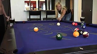 StrapOn Lesbian with big boobs fucks her blonde sexy GF