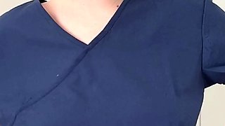 Nurse Skye Blue gives you JOI at sperm donation center