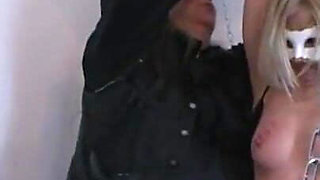 Big boobs babe tries BDSM