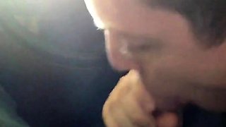 Dirty Car Blowjob Outdoor Amateur Fun with CIM Swallow