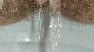 You Are My Toilet, You Are My Cleaner for Licking My Hairy Pussy