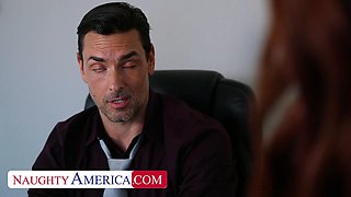 Linzee Ryder the Horny Boss Takes Big Cock Break