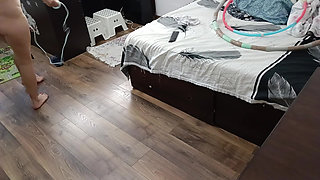 Sexy Wife Workout at Home Naked.