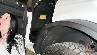 Devon Kockz Fucks Jessb in Parking Garage- Quickie Creampie