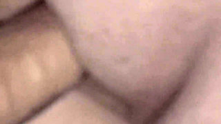 Super Close-up: Cock Rubs the Clit. Sperm on Pussy. Use Sperm Like a Lubricant. Female Orgasm. Red Panties.