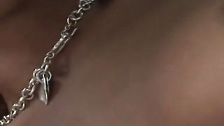 Wild Latina nurse get her pussy banged on a white couch