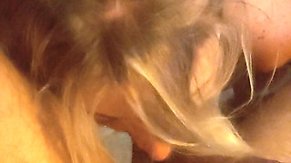 Sexy Amateur Blonde Loves to Suck Balls and Swallow All