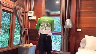 Student fucks rider outside in public