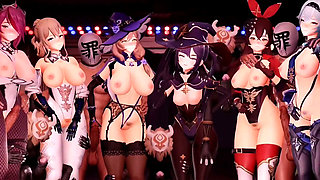 Genshin Impact - Monstandt Sex Party - 3D Hentai Animations