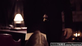 Flirtatious Derrick and Jill's small tits sex