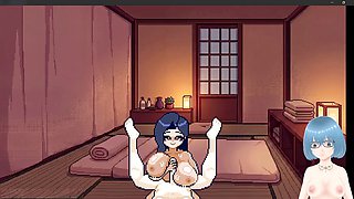 Hentai, playing game, in spanish
