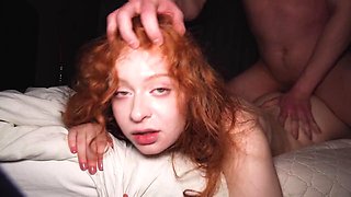 A 20-year-old Redhead Slut Challenged Me and My Dick. I Fucked Her to the Bone!