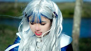 Live2d, outdoor masturbation, chinese student