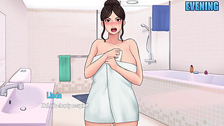 Step MOM Linda Allows Son to Touch & Squeeze Her Big Jiggling Boobs