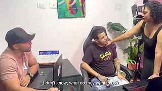 Secretary Fired Then Returns For Rough Anal Threesome With Boss - Louis Dior, Kalvin Martinez & Katty Diior