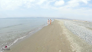 Nudist Beach Lesbian Vacation?! Summer, Sun, Pussy Licking!
