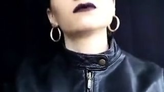 Goddess Marlena - Black Lips Smoking