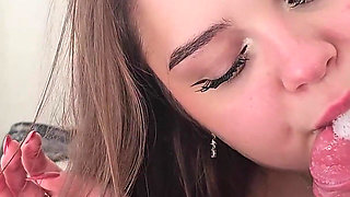 French Teen Secretary with Big Boobs and Ass Get Creampied