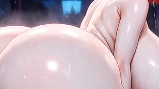 Giant Redhead Doll Squirts & Twerks in Glass Toy Room - Massive Tits Ass