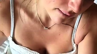 POV blowjob amateur eurobabe in red devil lingerie