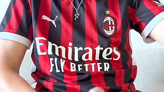 Horny Ac Milan Soccer Bro Shoots Load