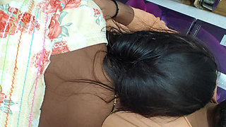 Stepsister & Big Stepbrother - Stepsister Saw Her Stepbrother Masturbating and Enjoyed Shaking His Penis