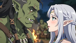Captured by the Orc Warlord Elf Princess's Forbidden Night