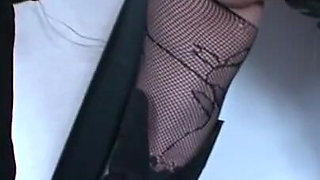 Stretching humiliating and whipping with slave