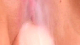 Hot MILF Masturbates in Bathtub with a Big Dildo in Herpussy and a Showerhead on Her Clit