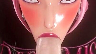 [kpop Demon Hunters] Mira Sloppy Blowjob 3D Animation